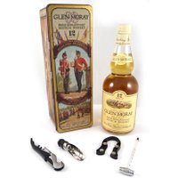 1990's Glen Moray Single Highland Scotch Whisky 12 Year Old Tin Presentation The Highland Light Infantry.