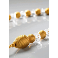 Summer Gold Beaded Tie Back