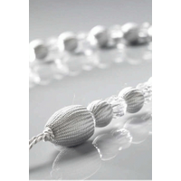 Summer Silver Beaded Tie Back