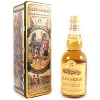1990's Glen Moray Single Highland Scotch Whisky 12 Year Old Tin Presentation The Black Watch Royal Highland Regiment