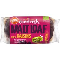 Everfresh Organic Malted Raisin Loaf - 290g