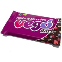 Vego Organic Dark Nuts & Berries Chocolate Bar 85g