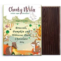 Cheeky Nilla Broccoli, Pumpkin and Hibiscus Dark Chocolate 90g