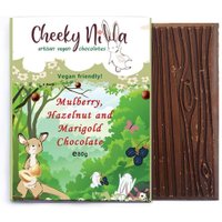 Cheeky Nilla Mulberry, Hazelnut and Marigold Chocolate 80g