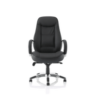 'Flix' Black Leather Executive Chair