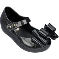 Mini Ultragirl Triple Bow Black Glitter