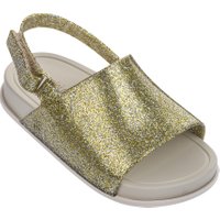 Mini Beach Slide Sandal Gold Glitter