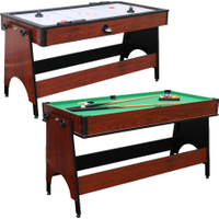 Walker & Simpson 2 in 1 Air Hockey & Pool Combo Table in Mahogany