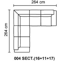 Francesca Medium Corner Sofa [016+011+017]
