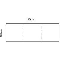 Sloane 4 Seater Unit Armless