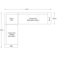 Sloane 4x3 Seater Corner Sofa