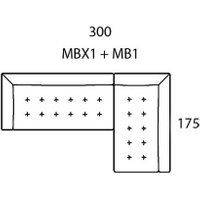 Morellia Modular 4x1 Right Sided Corner Sofa [MBX1+MB1]