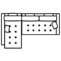 Alexi 3 Seater Sofa With Left Hand Storage Chaise And Straight Arms [DVF2+FA1]