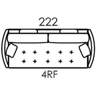 Alexi 4 Seater Sofa Bed With Curved Arms [4R]