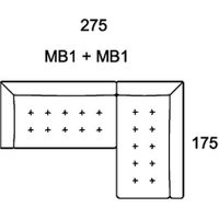 Morellia Modular 3x1 Right Sided Corner Sofa [MB1+MB1]