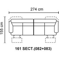 Romano 4 Seater Sofa With Manual Recliners [082+083]