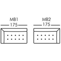 Morellia Modular 2 Seater Sofa Unit With 1 Arm [MB1/MB2]