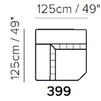 Florentina Square Corner Unit with Adjustable Headrests  [399]