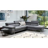 Milano Fabric Chaise Sofa with Adjustable Headrests on Corner - Right (3 units) [018+489+073]