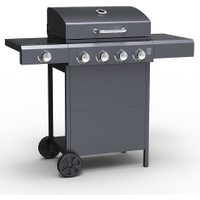 Embermann Grill Master 4 Burner Barbecue with Side Burner