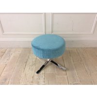 Raphael Footstool in Pascal 61 Fabric with Chrome Legs