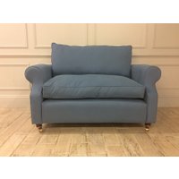 Kendal Loveseat Sofa in Brushed Cotton Chambray