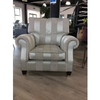 Duresta Beresford High Back Chair in R6 Capri Stripe