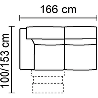 Francesca 2 Seater Sofa with 1 Arm and Electric Recliner [182/183]