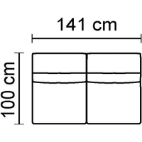 Francesca Armless 2 Seater Unit [028]