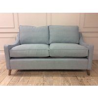 Weymouth 3 Seater Sofa Bed in Easy Clean Soft as Cotton Powder Blue with Memory Foam Mattress