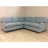 Helston 2 x 2 Corner Sofa in Easy Clean Soft as Cotton Powder Blue