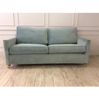 Hayes 3.5 str sofa bed in EASY CLEAN PLUSH VELVET - AIRFORCE