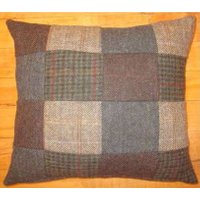 Harris Tweed Small Patchwork Cushion
