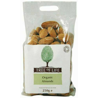 Tree Of Life Organic Almonds - Whole 250g