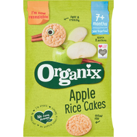 Organix Apple Organic Baby Finger Food Snack Rice Cakes 50g