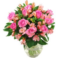 Pink Rosmeria Bouquet