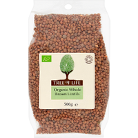 Tree of Life Organic Whole Brown Lentils 500g