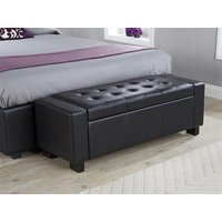 Verona Ottoman Bench Blanket Box - Faux Leather