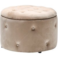 Cleo Round Storage Pouff