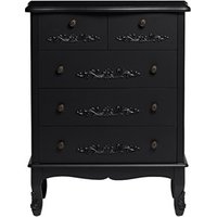 Antoinette 5 Drawer Chest Black