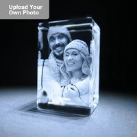 Large Laser Photo Gift Block - Tower (Free Text Engraving Available) - Standard delivery will be 3 working days.