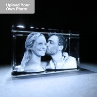 Large Laser Photo Gift Block - Rectangle (Free Text Engraving Available) - Standard delivery will be 3 working days.