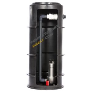 610mm x 1.5m Sewage Pump Station 438L No Alarm