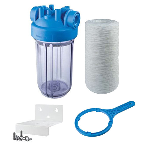 Complete 10" Big Water Filter Kit - Ready To Go 25 micron filter (AF/RE5115511) inc. Spanner and Bracket