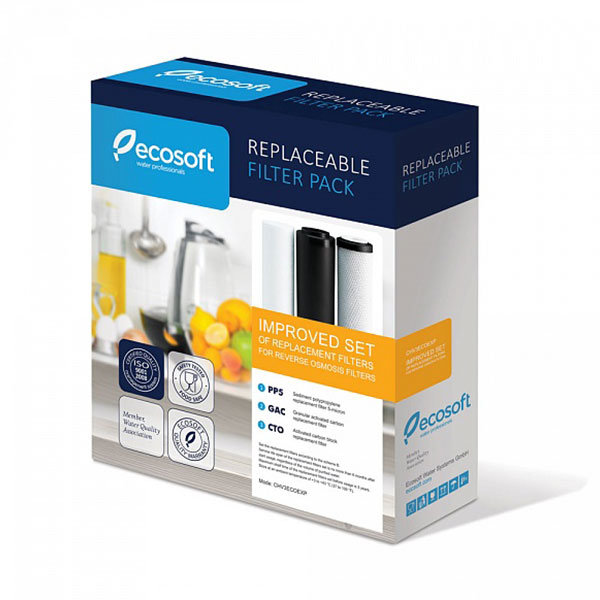 Ecosoft - Improved Replacement Filters 1-2-3 for Reverse Osmosis Systems