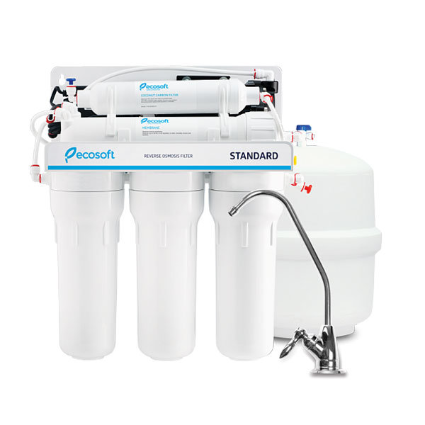 Ecosoft Domestic Reverse Osmosis Water Filter with Pump